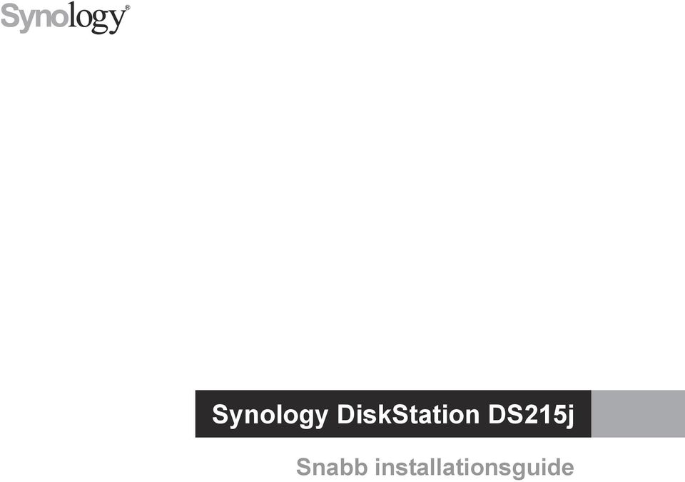 DS215j Snabb