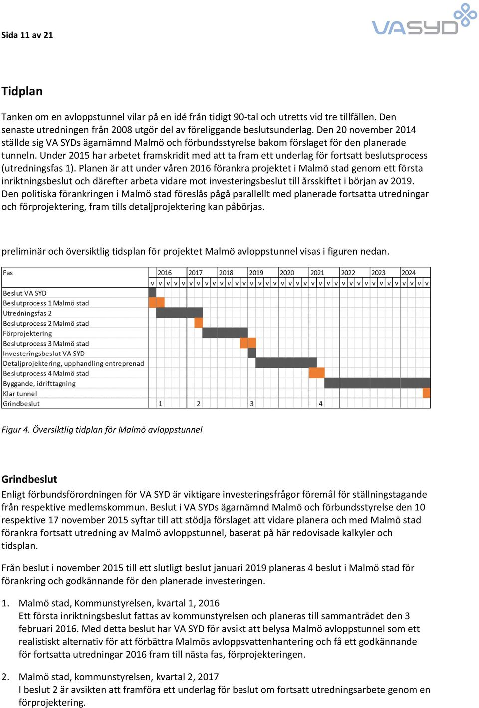 Under 2015 har arbetet framskridit med att ta fram ett underlag för fortsatt beslutsprocess (utredningsfas 1).