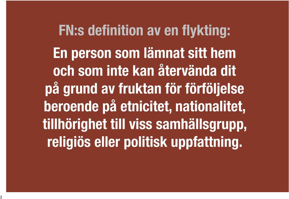 förföljelse beroende på etnicitet, nationalitet,