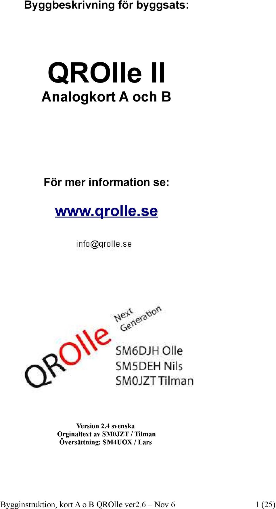 www.qrolle.se Version 2.