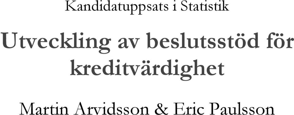 beslutsstöd för