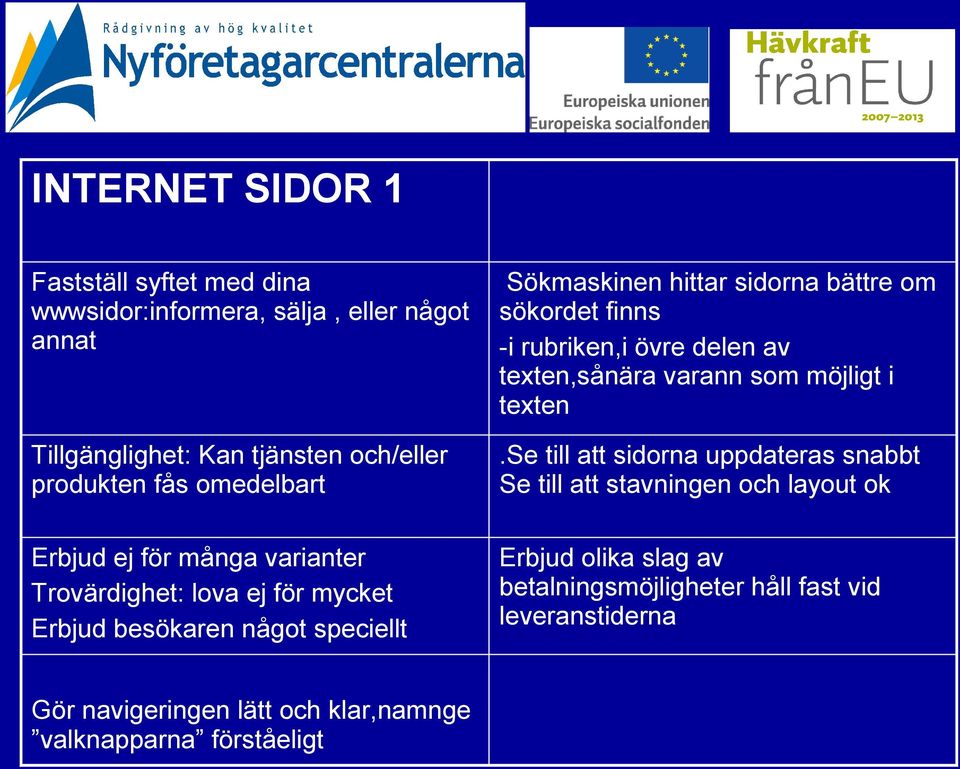 sökordet finns -i rubriken,i övre delen av texten,sånära varann som möjligt i texten.