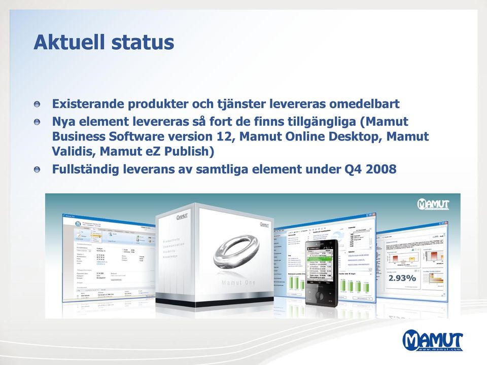 (Mamut Business Software version 12, Mamut Online Desktop, Mamut