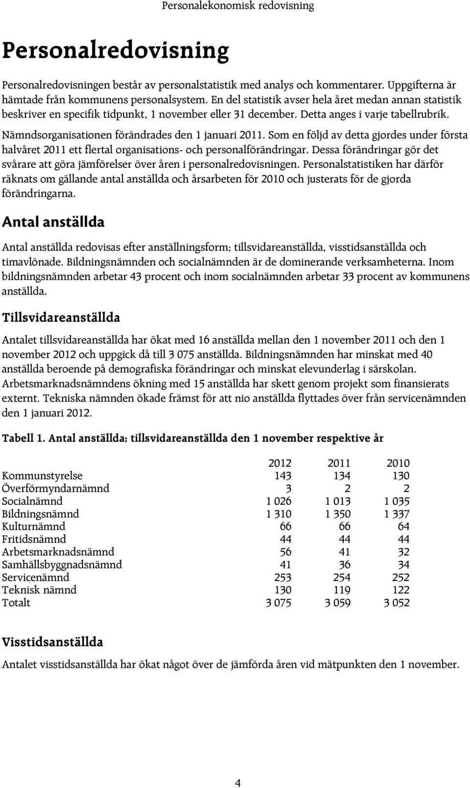 Nämndsorganisationen förändrades den 1 januari 2011. Som en följd av detta gjordes under första halvåret 2011 ett flertal organisations- och personalförändringar.