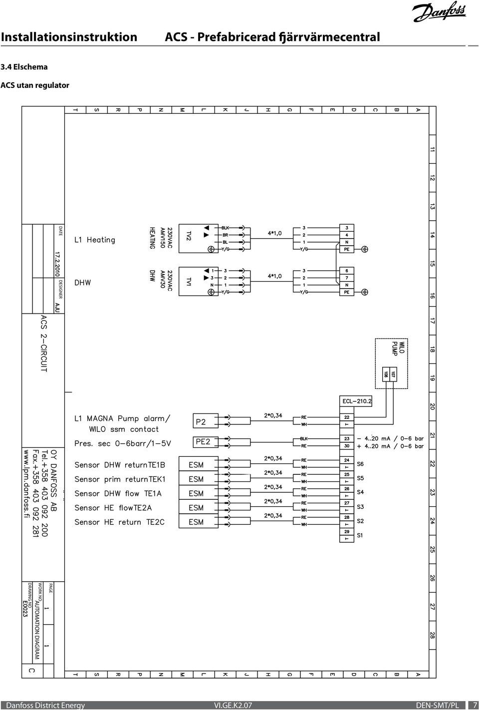 AUTOMATION DIAGRAM DRAWING NO