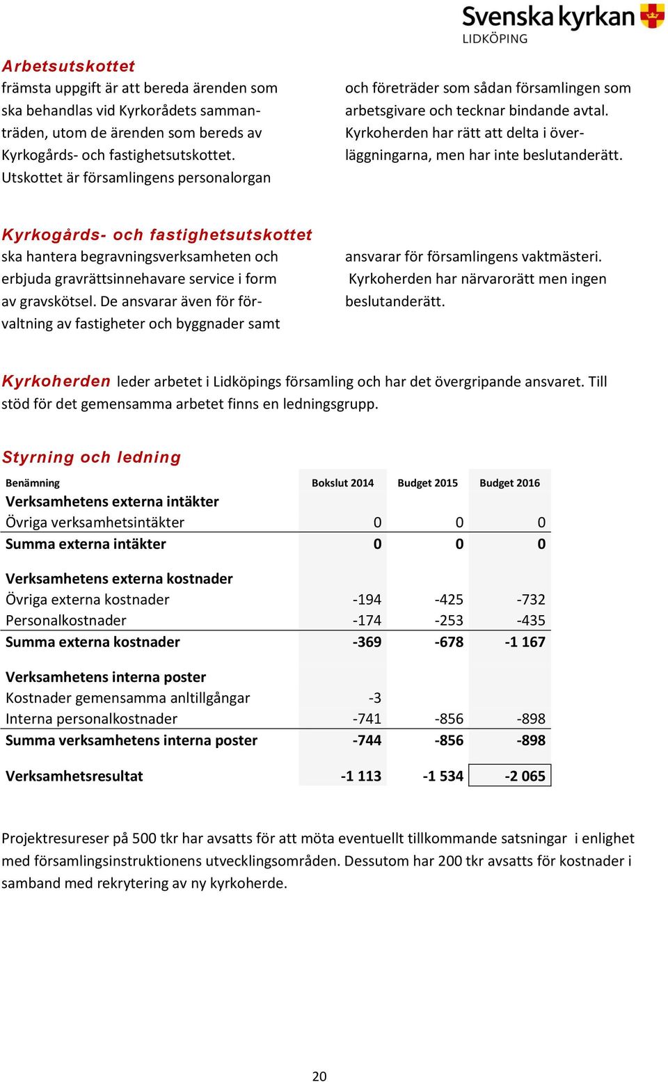Kyrkoherden har rätt att delta i överläggningarna, men har inte beslutanderätt.