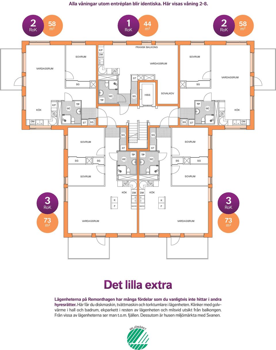 många fördelar som du vanligtvis inte hittar i andra hyresrätter. Här får du diskmaskin, tvättmaskin och torktumlare i lägenheten.