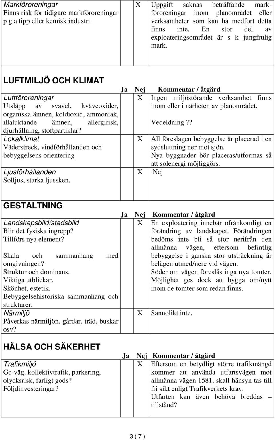 LUFTMILJÖ OCH KLIMAT Luftföroreningar Utsläpp av svavel, kväveoxider, organiska ämnen, koldioxid, ammoniak, illaluktande ämnen, allergirisk, djurhållning, stoftpartiklar?