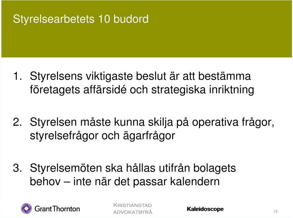 strategiska inriktning 2.