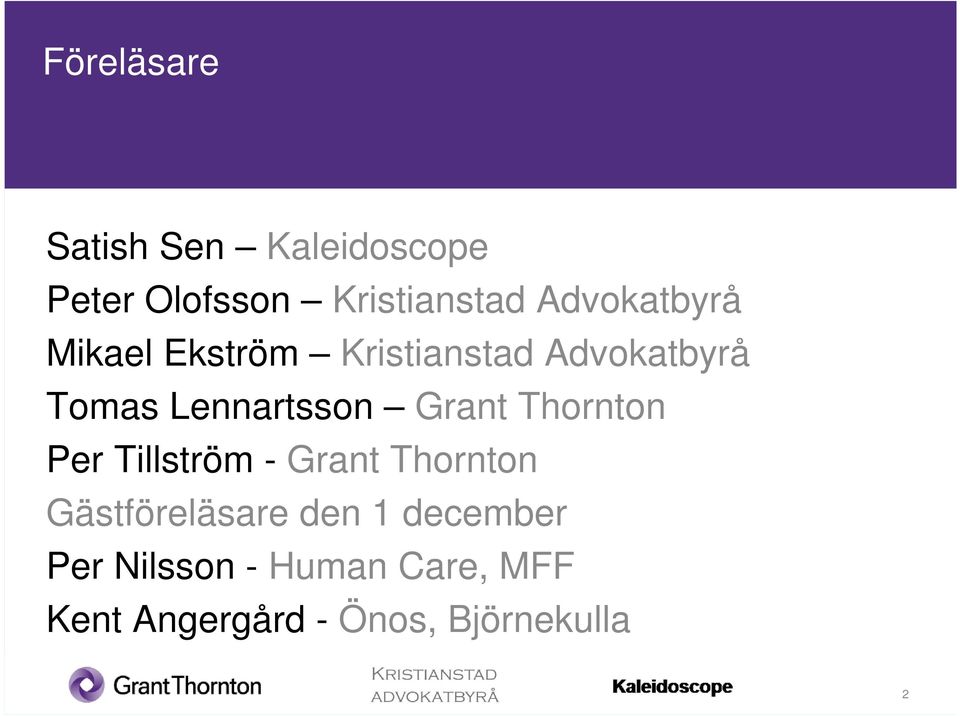 Lennartsson Grant Thornton Per Tillström - Grant Thornton