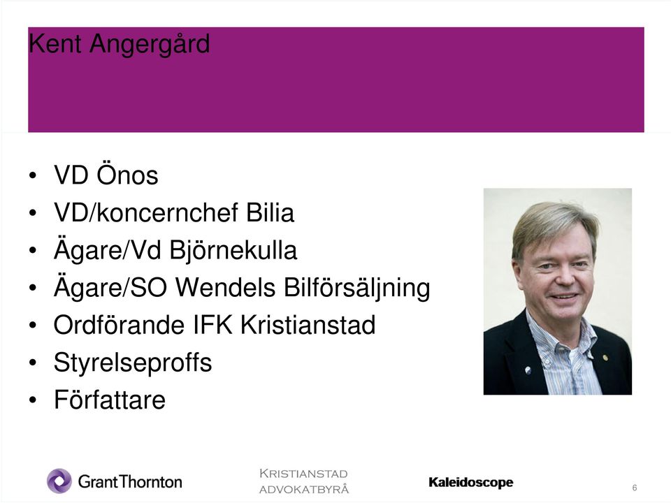 Wendels Bilförsäljning Ordförande IFK