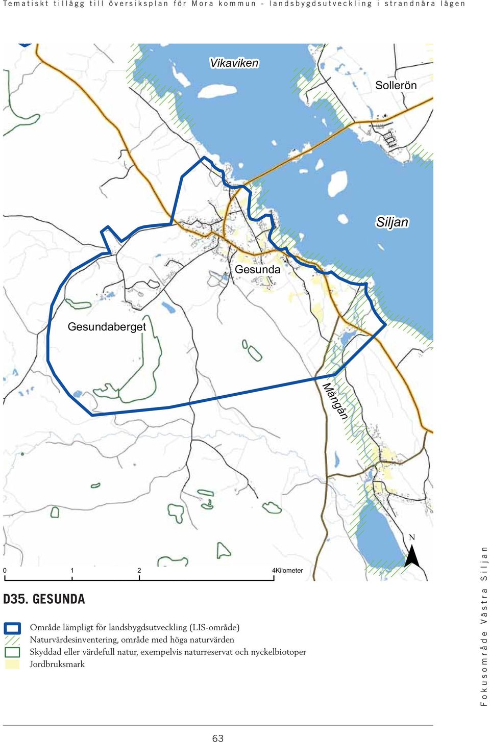 GESUNDA Område lämpligt för landsbygdsutveckling (LIS-område)