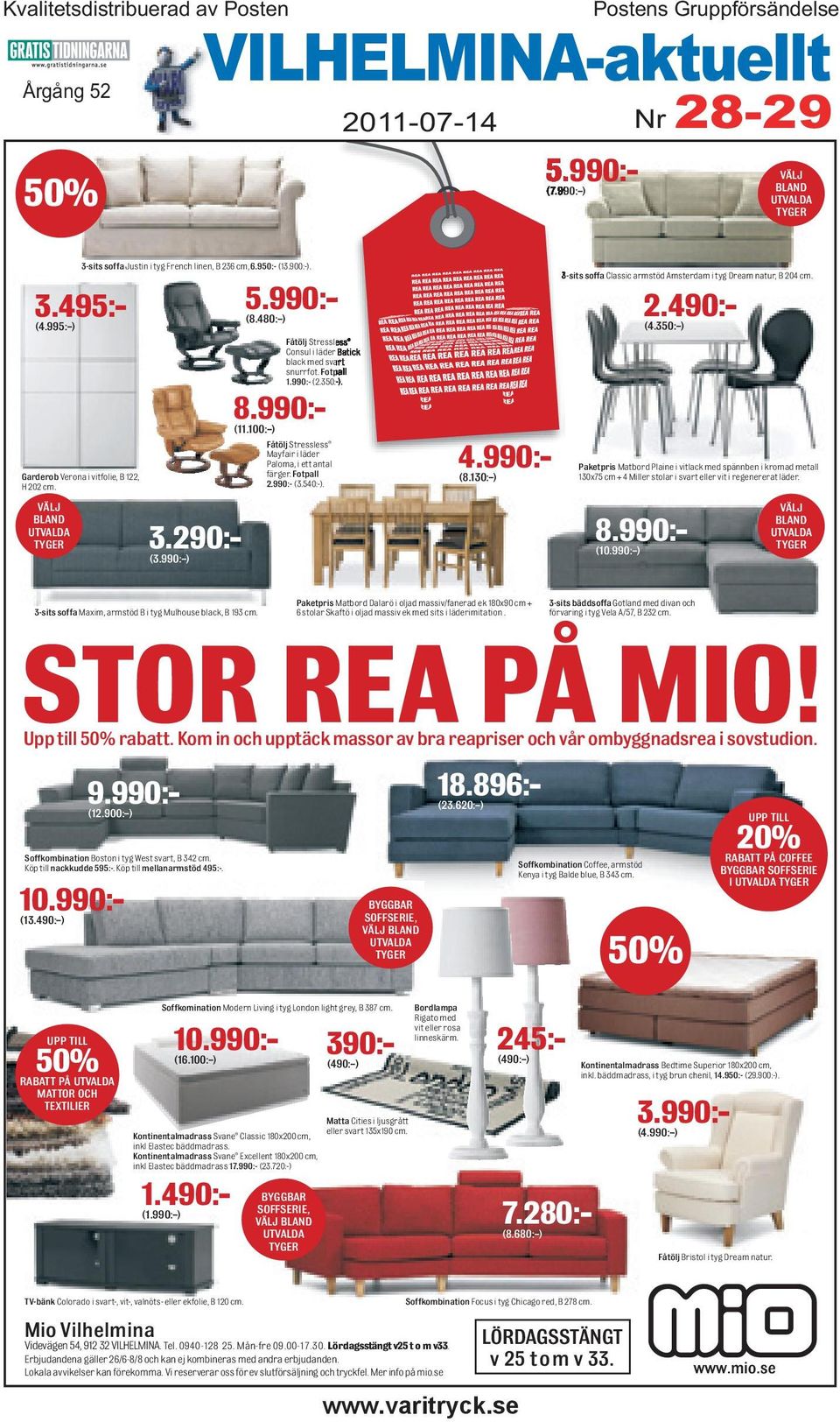 480: ) Fåtölj Stressless Consul i läder Batick black med svart snurrfot. Fotpall 1.990:- (2.350:-). 8.990: (11.100: ) Fåtölj Stressless Mayfair i läder Paloma, i ett antal färger. Fotpall 2.990:- (3.
