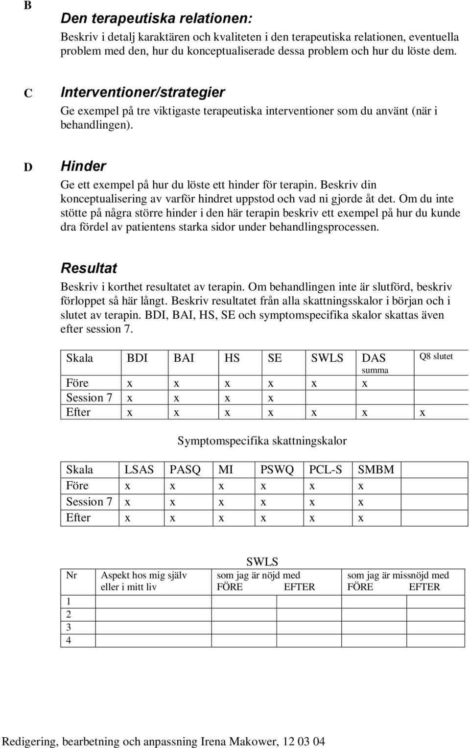 Beskriv din konceptualisering av varför hindret uppstod och vad ni gjorde åt det.