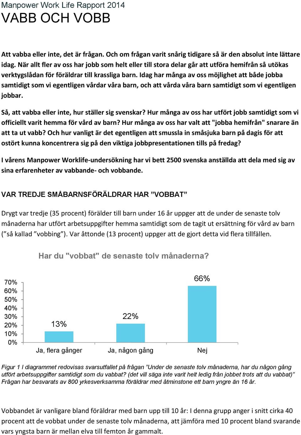 Idag har många av oss möjlighet att både jobba samtidigt som vi egentligen vårdar våra barn, och att vårda våra barn samtidigt som vi egentligen jobbar.