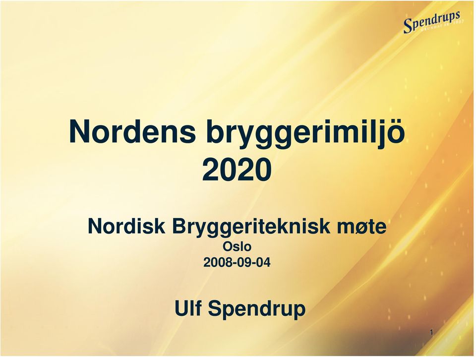 Bryggeriteknisk møte