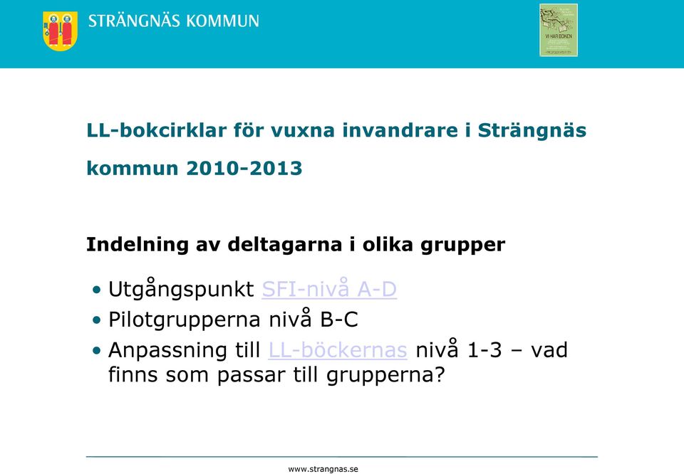 nivå B-C Anpassning till LL-böckernas