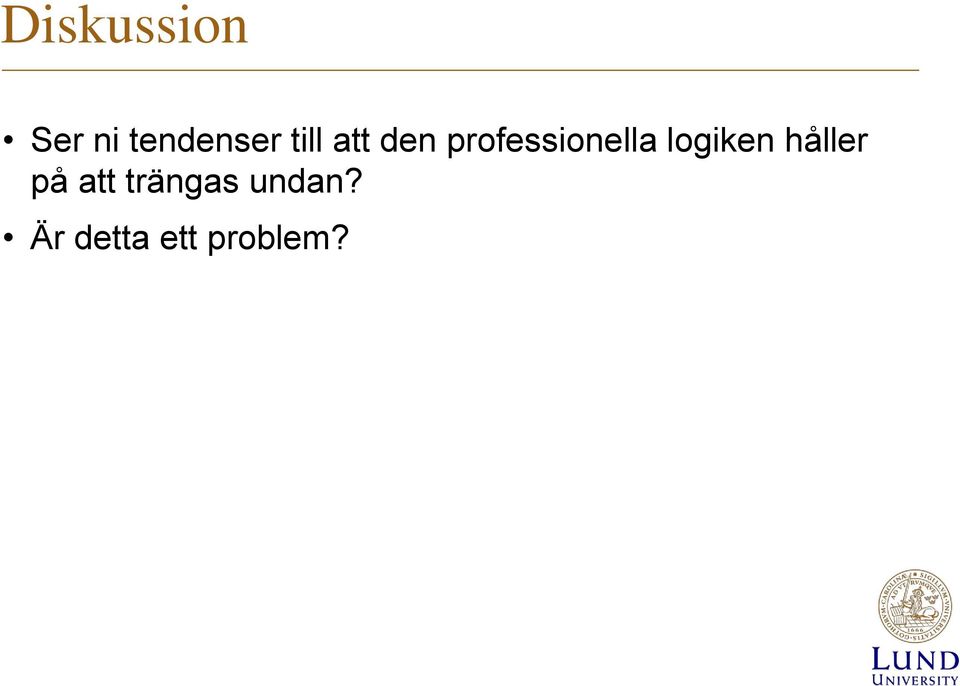 logiken håller på att