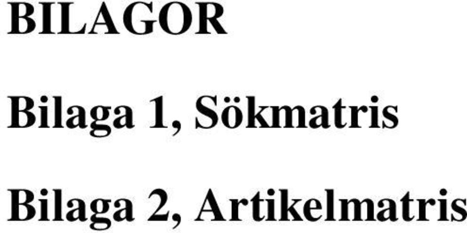 Sökmatris