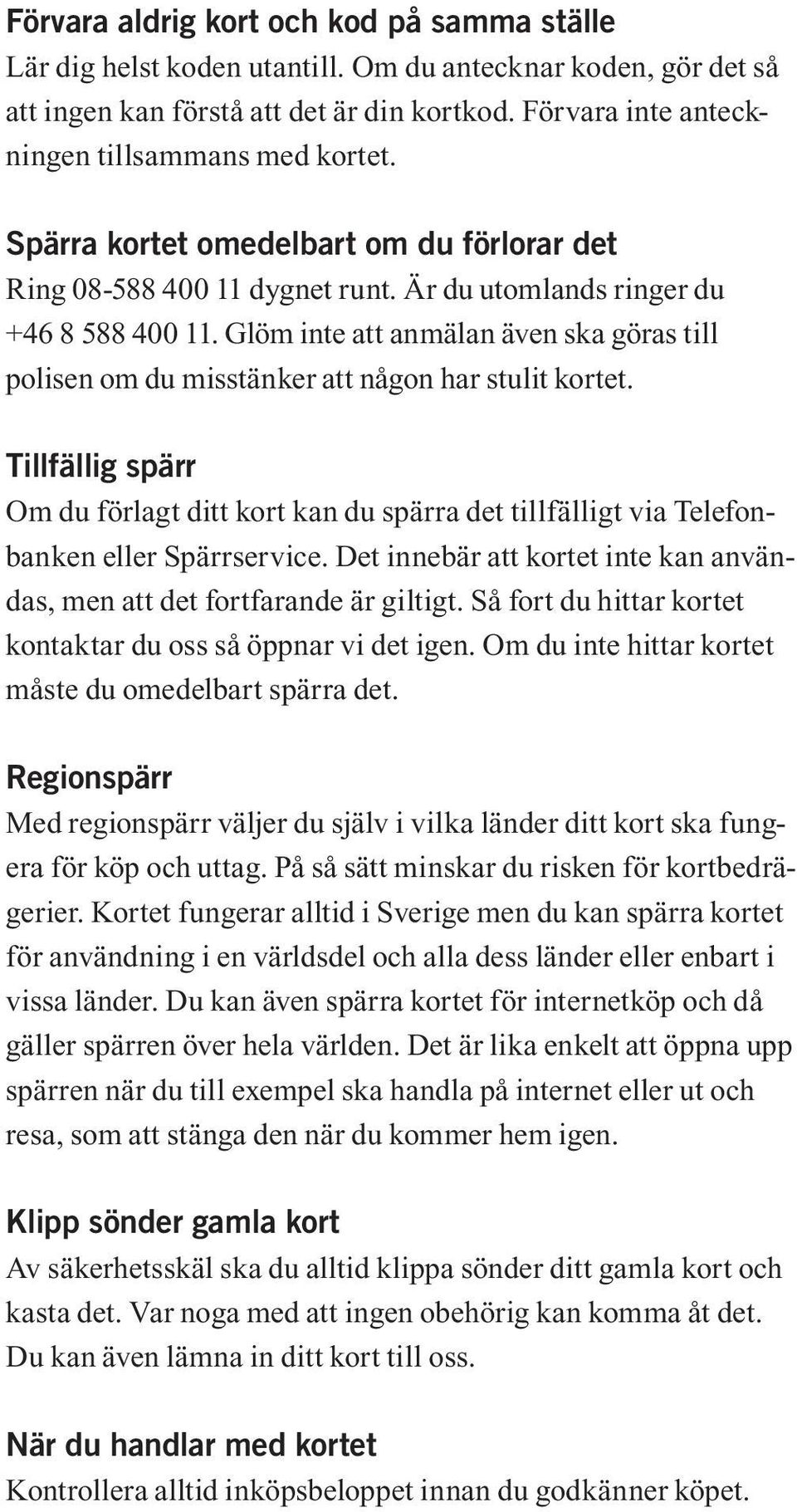 Bankkort och Kreditkort Företag - PDF Gratis nedladdning