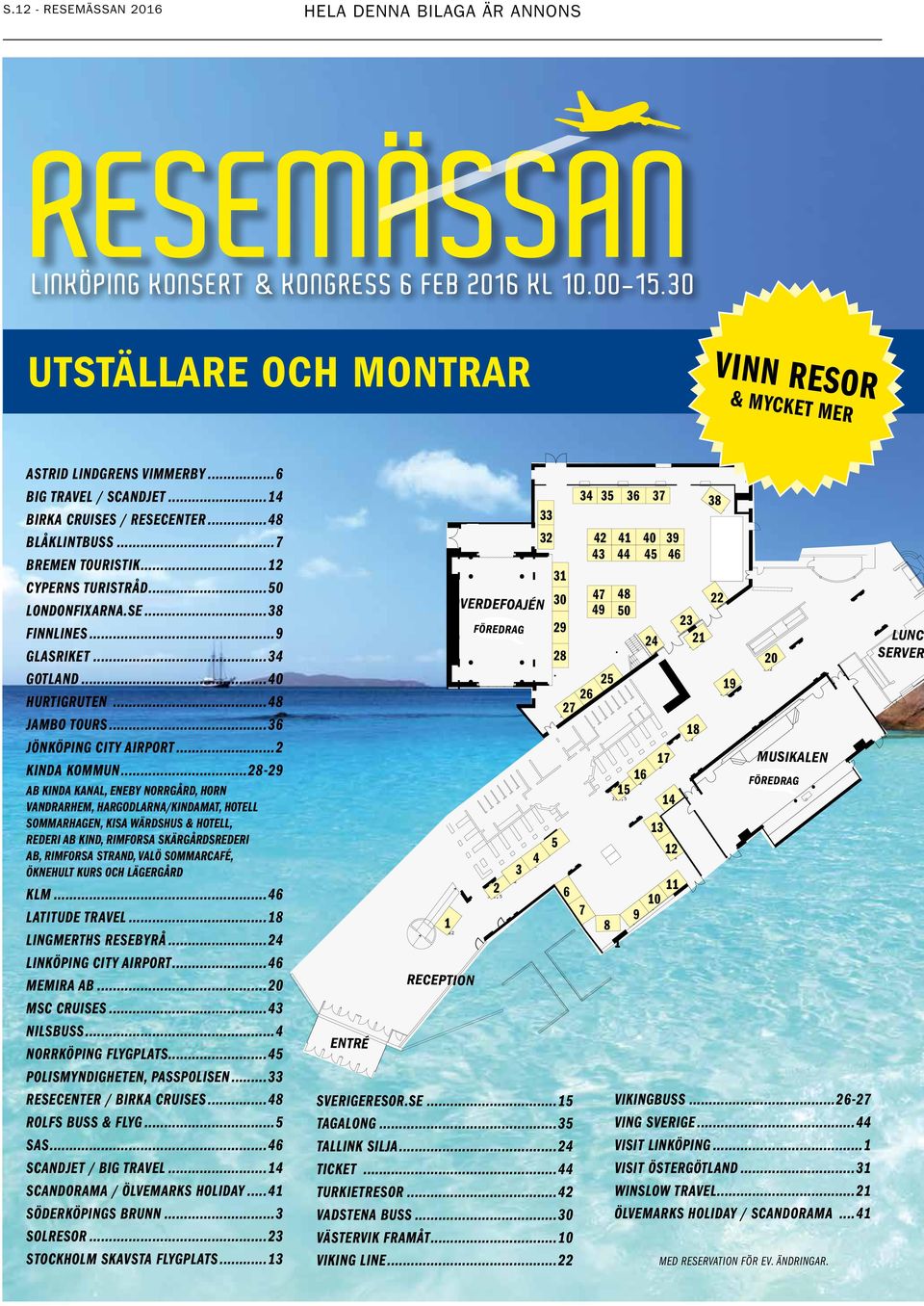 ..48 JAMBO TOURS...36 JÖNKÖPING CITY AIRPORT...2 KINDA KOMMUN.