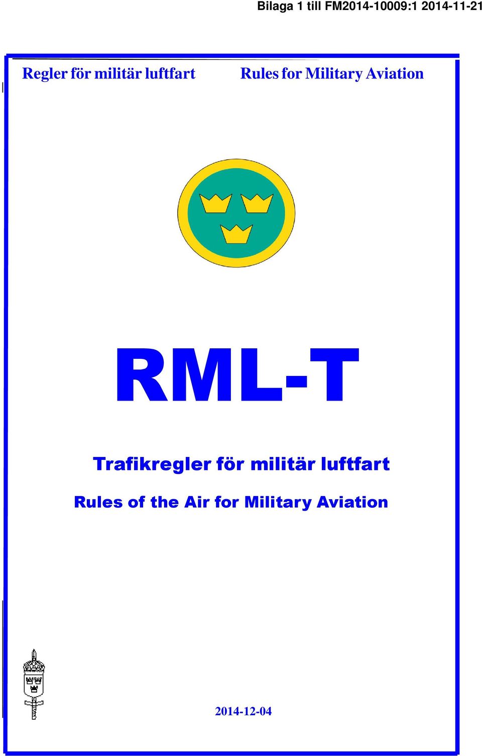 Trafikregler för militär luftfart