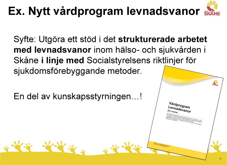 sjukvården i Skåne i linje med Socialstyrelsens riktlinjer