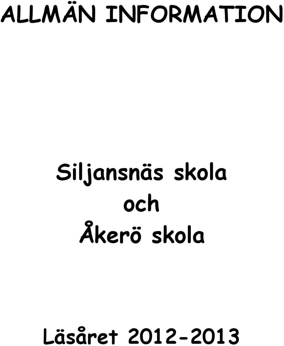 Siljansnäs skola