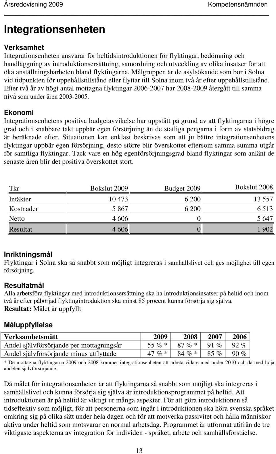 Målgruppen är de asylsökande som bor i Solna vid tidpunkten för uppehållstillstånd eller flyttar till Solna inom två år efter uppehållstillstånd.
