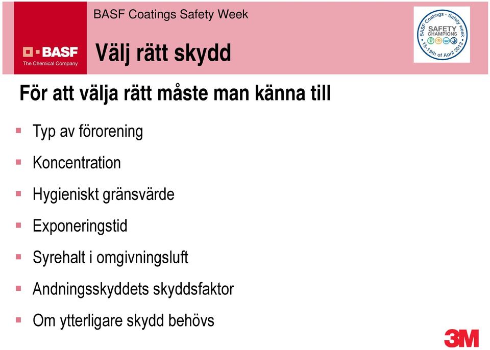 gränsvärde Exponeringstid Syrehalt i omgivningsluft