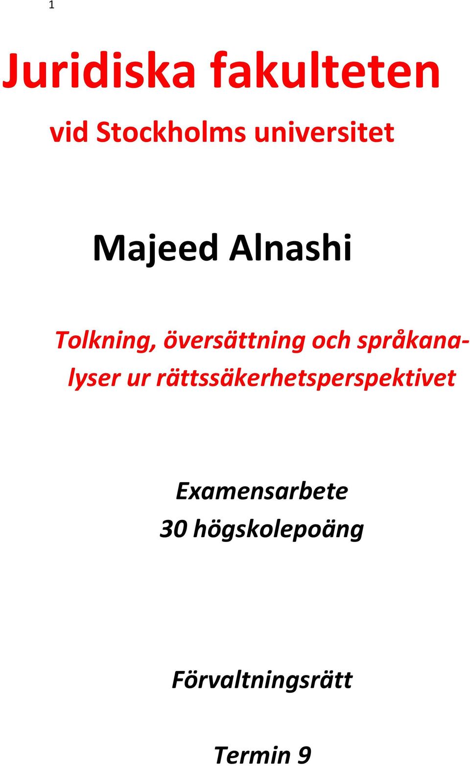 översättning och språkanalyser ur