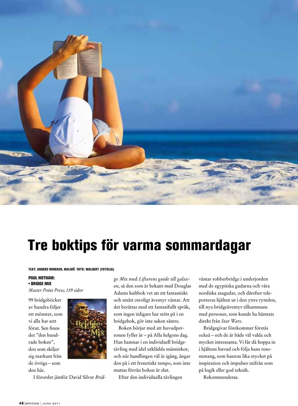 I förordet jämför David Silver Brid- ge Mix med Liftarens guide till galaxen, så den som är bekant med Douglas Adams kultbok vet att ett fantastiskt och smått otroligt äventyr väntar.