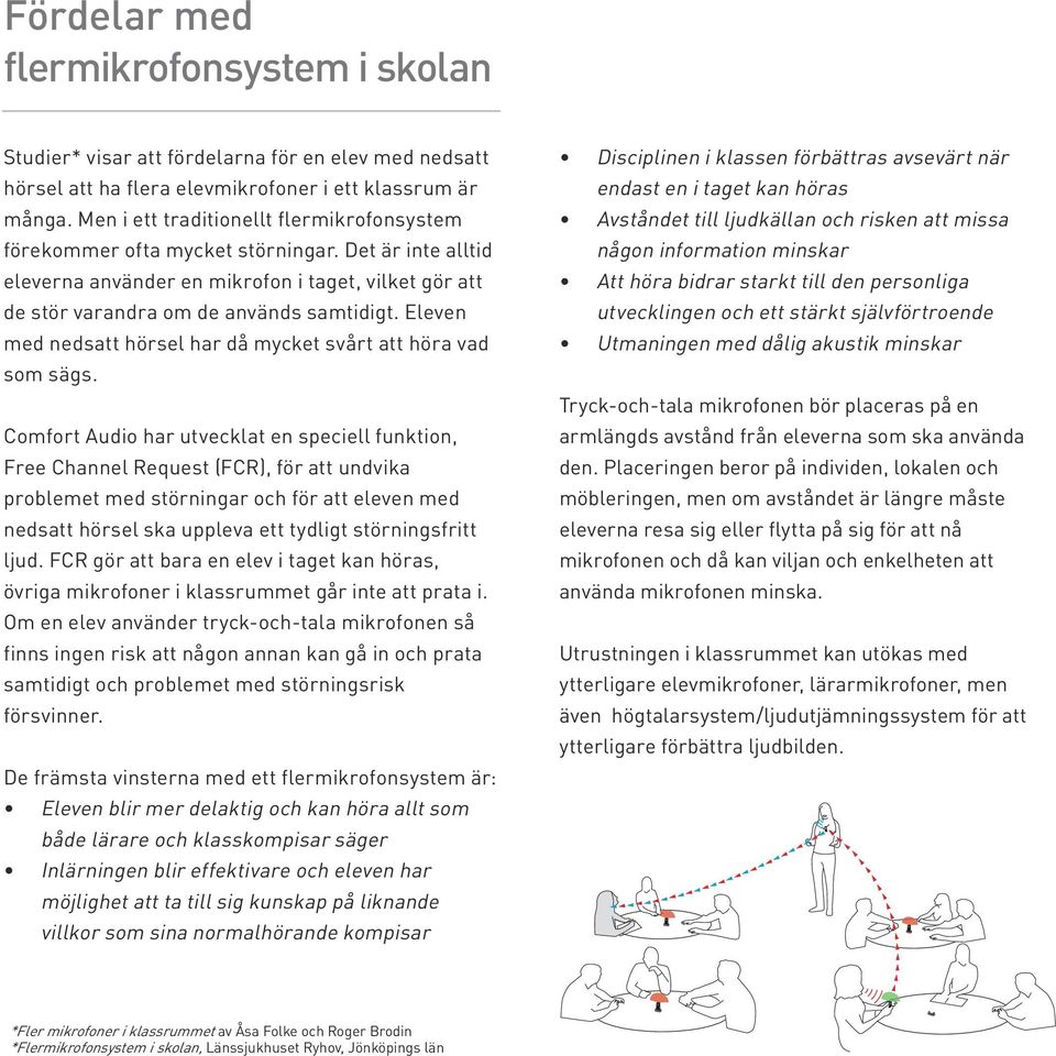 Eleven med nedsatt hörsel har då mycket svårt att höra vad som sägs.