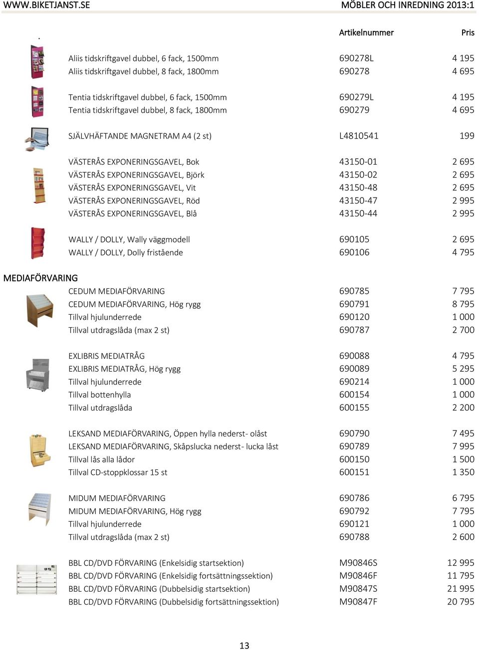 EXPONERINGSGAVEL, Vit 43150-48 2 695 VÄSTERÅS EXPONERINGSGAVEL, Röd 43150-47 2 995 VÄSTERÅS EXPONERINGSGAVEL, Blå 43150-44 2 995 WALLY / DOLLY, Wally väggmodell 690105 2 695 WALLY / DOLLY, Dolly