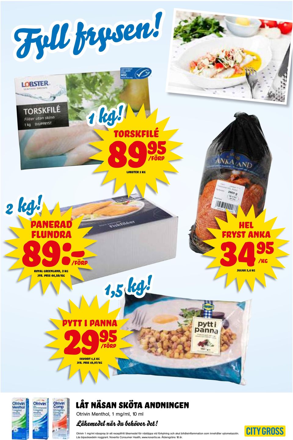 pris 19,97/kg låt näsan sköta andningen Otrivin Menthol, 1 mg/ml, 10 ml Läkemedel när du behöver det!