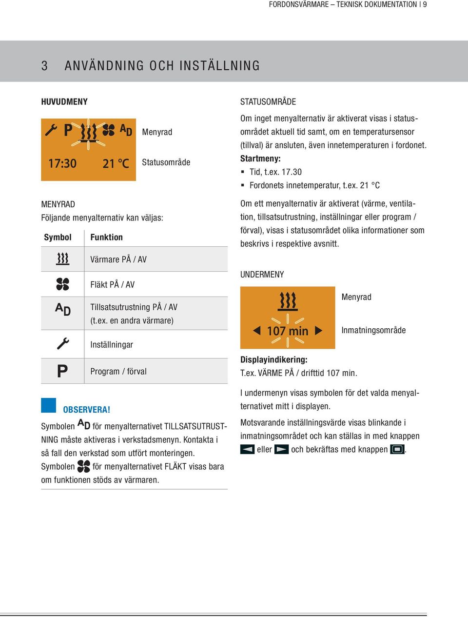 17.30 Fordonets innetemperatur, t.ex.