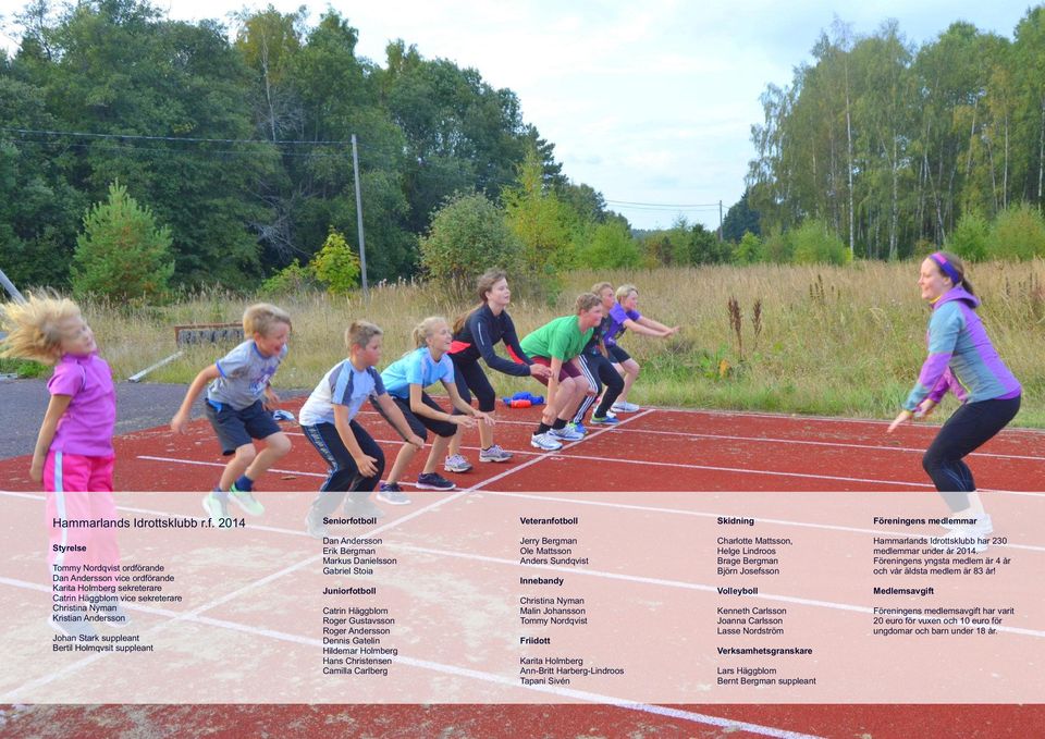 Christina Nyman Kristian Andersson Johan Stark suppleant Bertil Holmqvsit suppleant Dan Andersson Erik Bergman Markus Danielsson Gabriel Stoia Juniorfotboll Catrin Häggblom Roger Gustavsson Roger