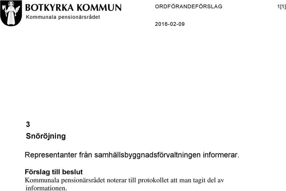 samhällsbyggnadsförvaltningen informerar.