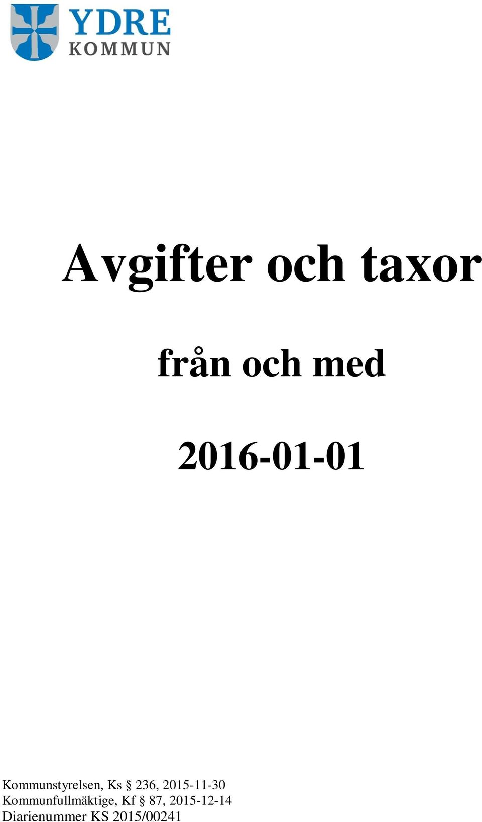 2015-11-30 Kommunfullmäktige, Kf