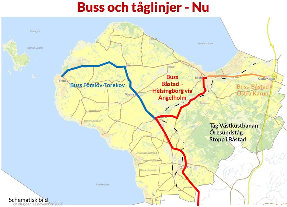 via Ängelholm Buss Båstad - Östra Karup
