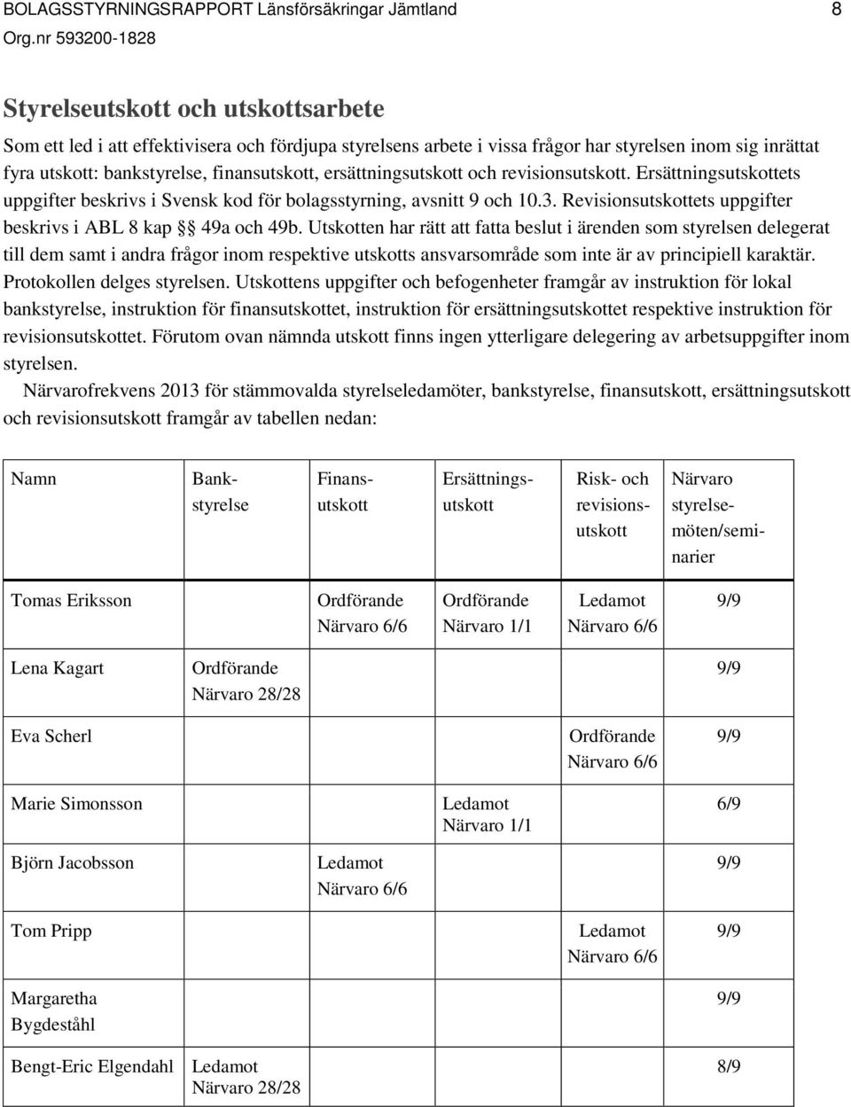 Revisionsutskottets uppgifter beskrivs i ABL 8 kap 49a och 49b.