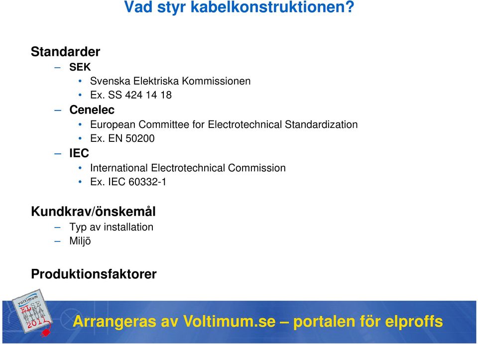 SS 424 14 18 Cenelec European Committee for Electrotechnical