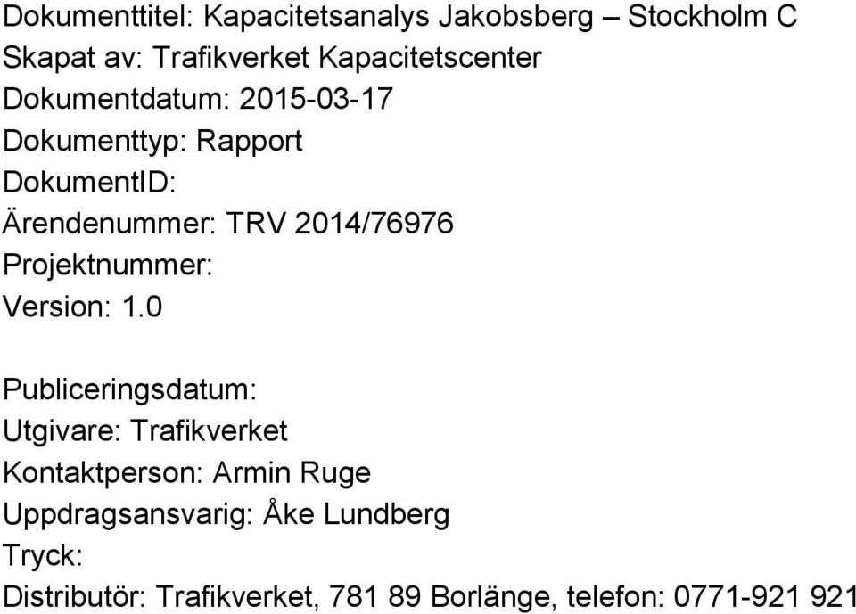Projektnummer: Version: 1.