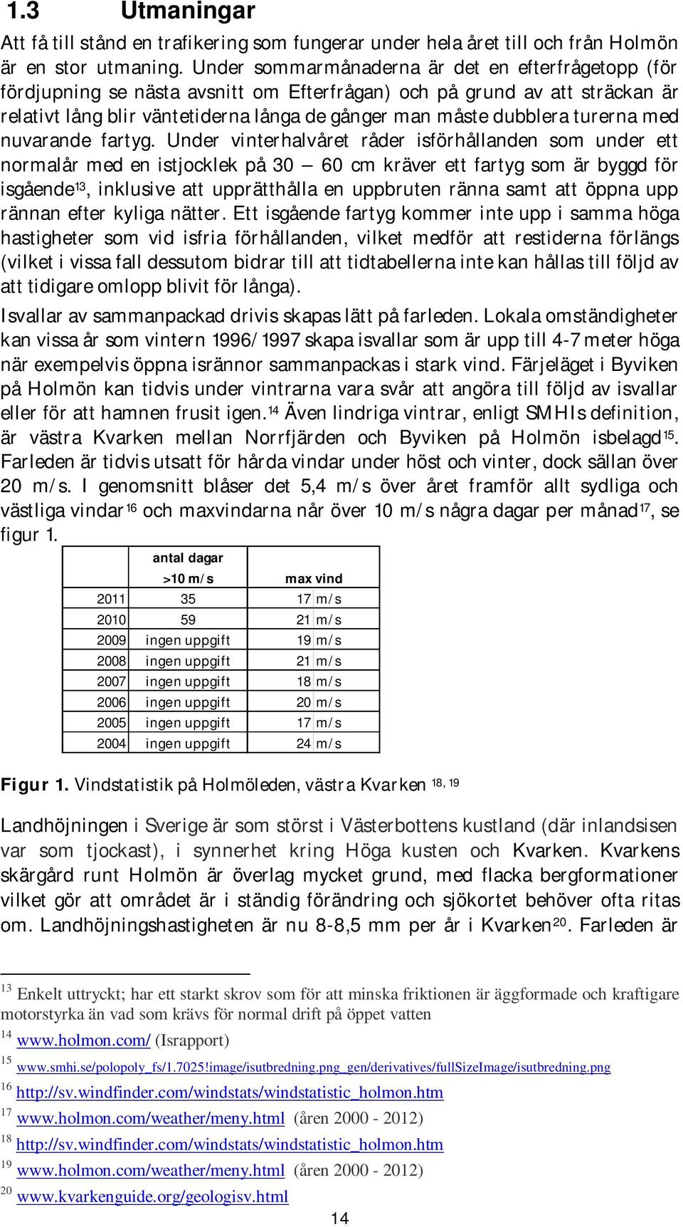turerna med nuvarande fartyg.