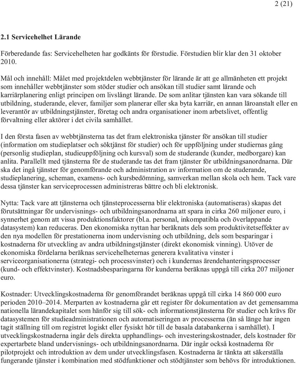 karriärplanering enligt principen om livslångt lärande.
