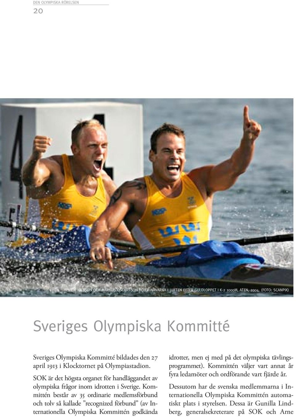 SOK är det högsta organet för handläggandet av olympiska frågor inom idrotten i Sverige.