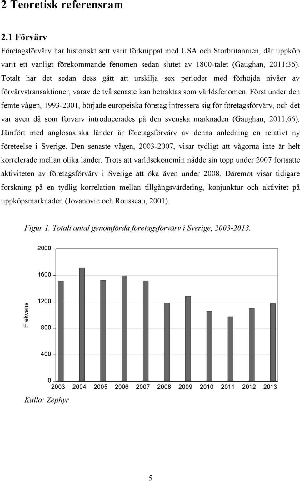 Totalt har det sedan dess gått att urskilja sex perioder med förhöjda nivåer av förvärvstransaktioner, varav de två senaste kan betraktas som världsfenomen.