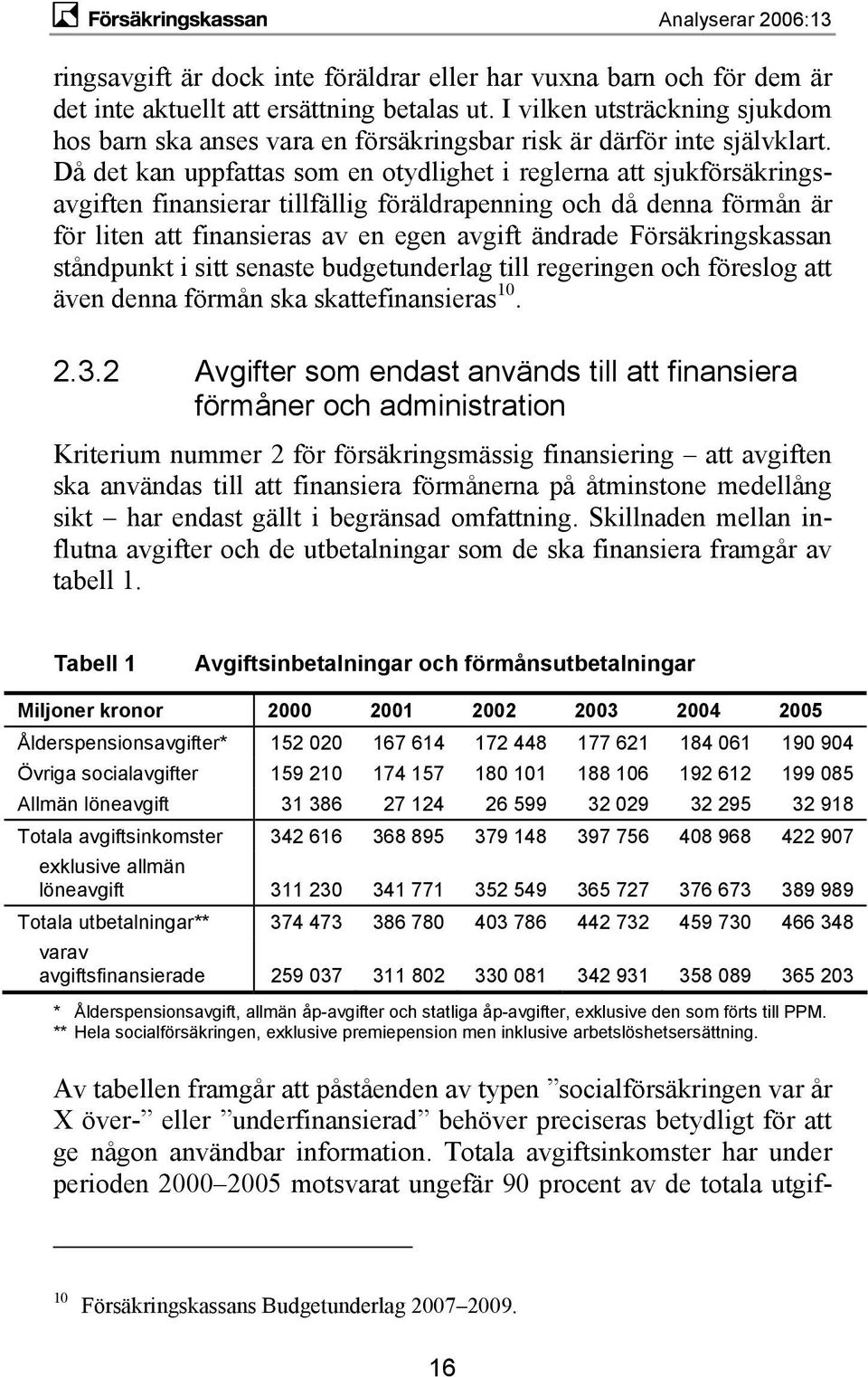 Då det kan uppfattas som en otydlighet i reglerna att sjukförsäkringsavgiften finansierar tillfällig föräldrapenning och då denna förmån är för liten att finansieras av en egen avgift ändrade