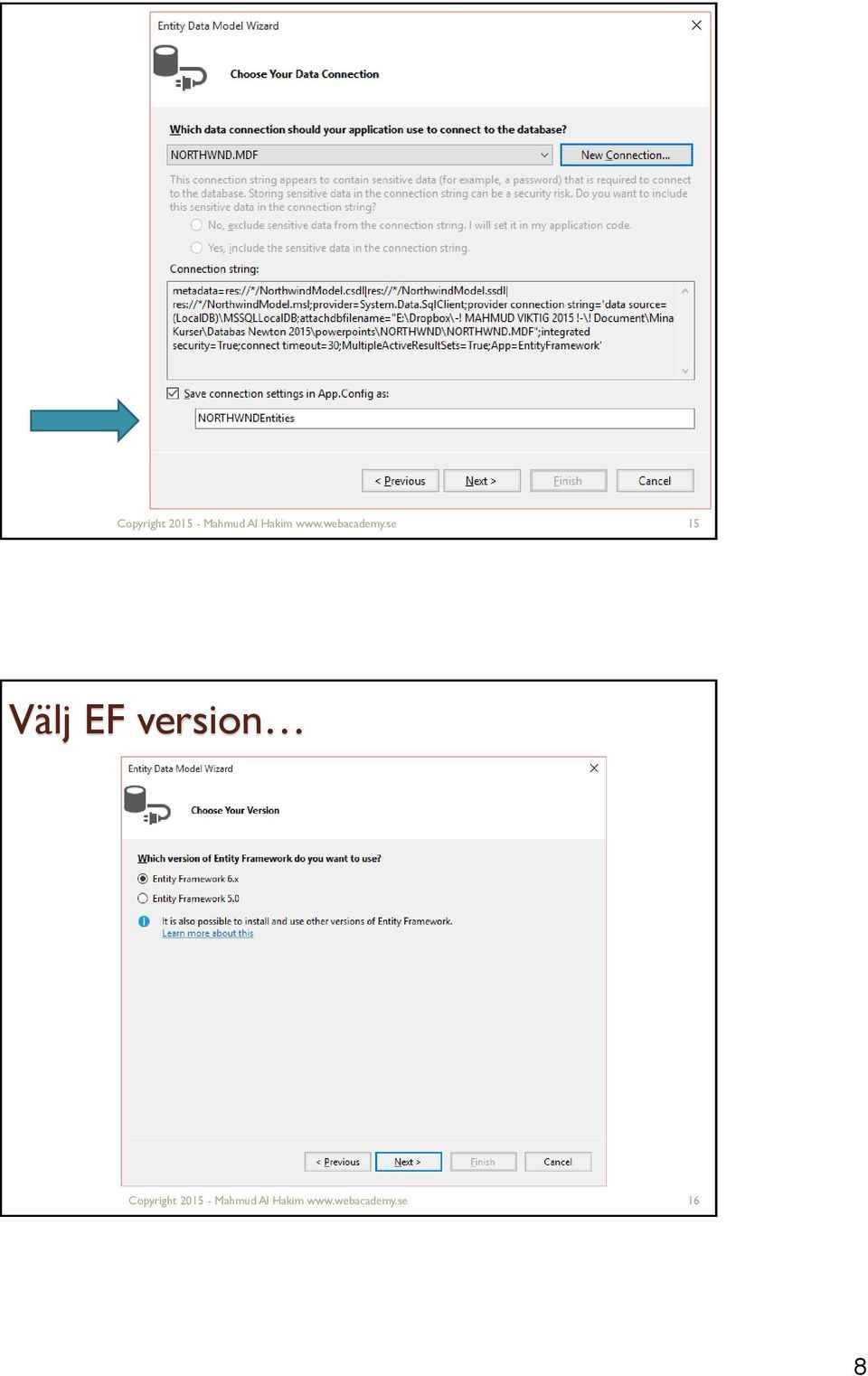 se 15 Välj EF version  se 16 8