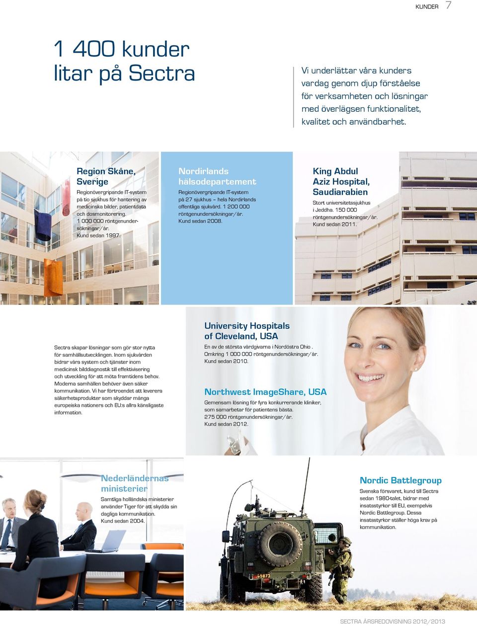Nordirlands hälsodepartement Regionövergripande IT-system på 27 sjukhus hela Nordirlands offentliga sjukvård. 1 200 000 röntgenundersökningar/år. Kund sedan 2008.